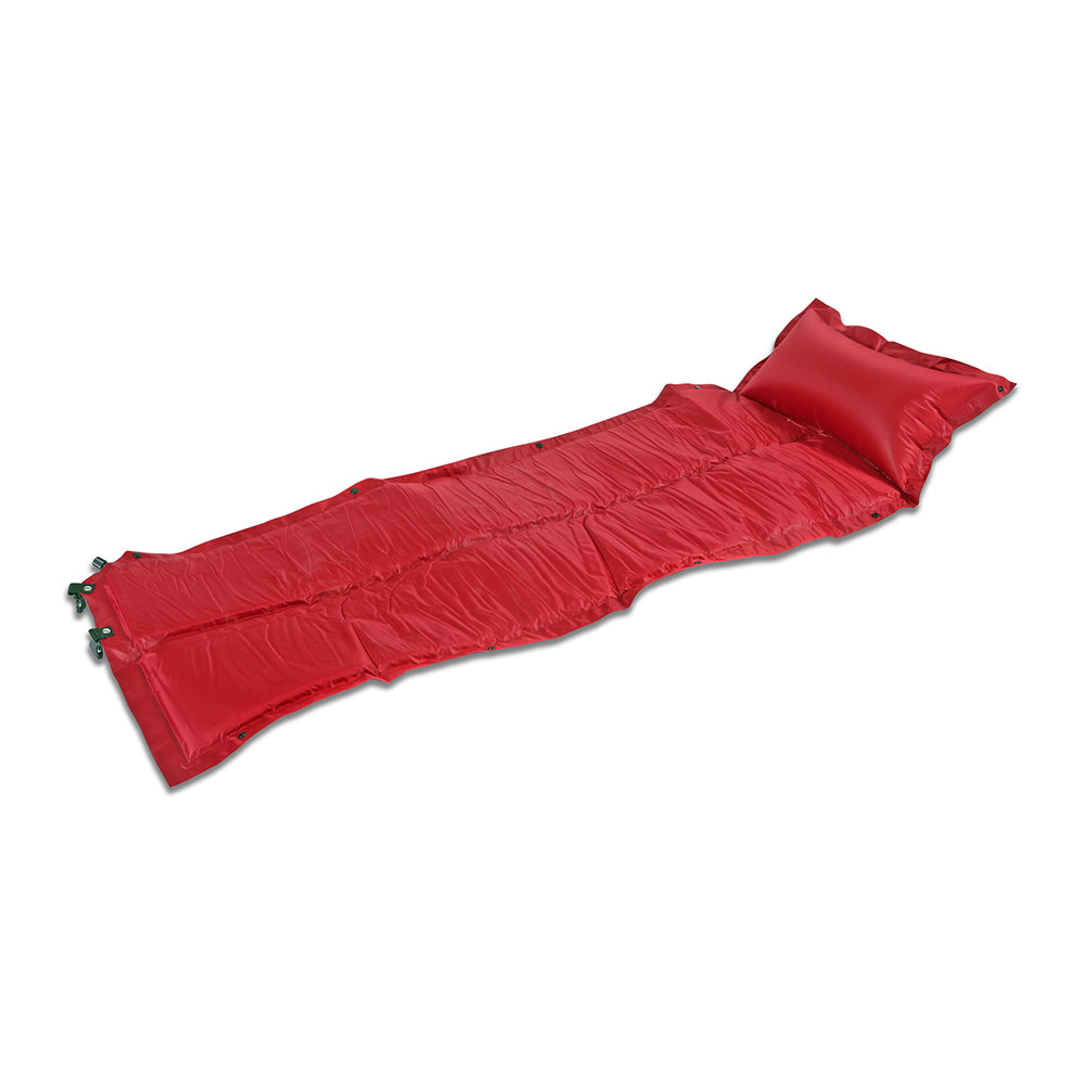 Trailblazer Self-Inflatable Air Mattress With Pillow | Red