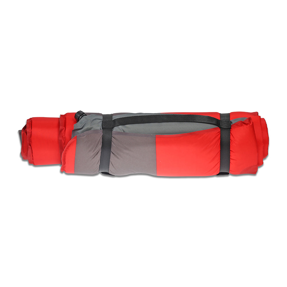 Trailblazer Self-Inflatable Air Mattress With Bolsters And Pillow | Red