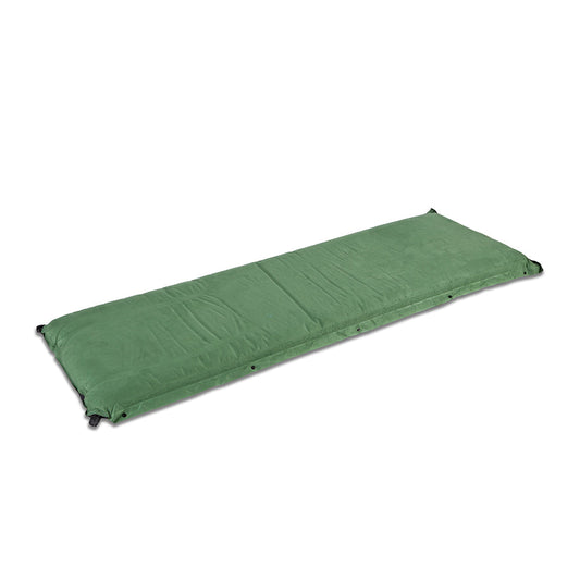 Trailblazer Self-Inflatable Suede Air Mattress | Olive Green Small