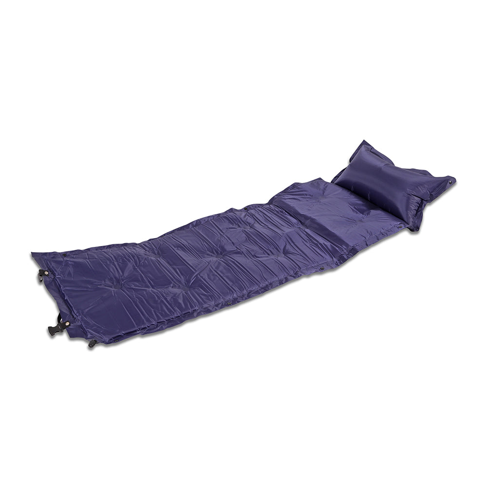 Trailblazer 9-Points Self-Inflatable Air Mattress With Pillow | Navy