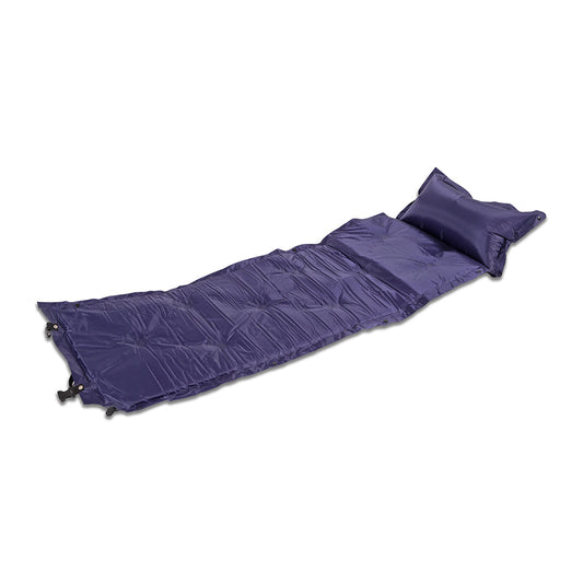 Trailblazer 9-Points Self-Inflatable Air Mattress With Pillow | Navy