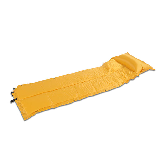 Trailblazer Self-Inflatable Air Mattress With Pillow | Yellow