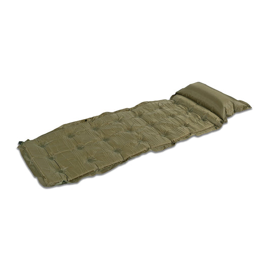 Trailblazer 21-Points Self-Inflatable Air Mattress With Pillow  | Olive Green